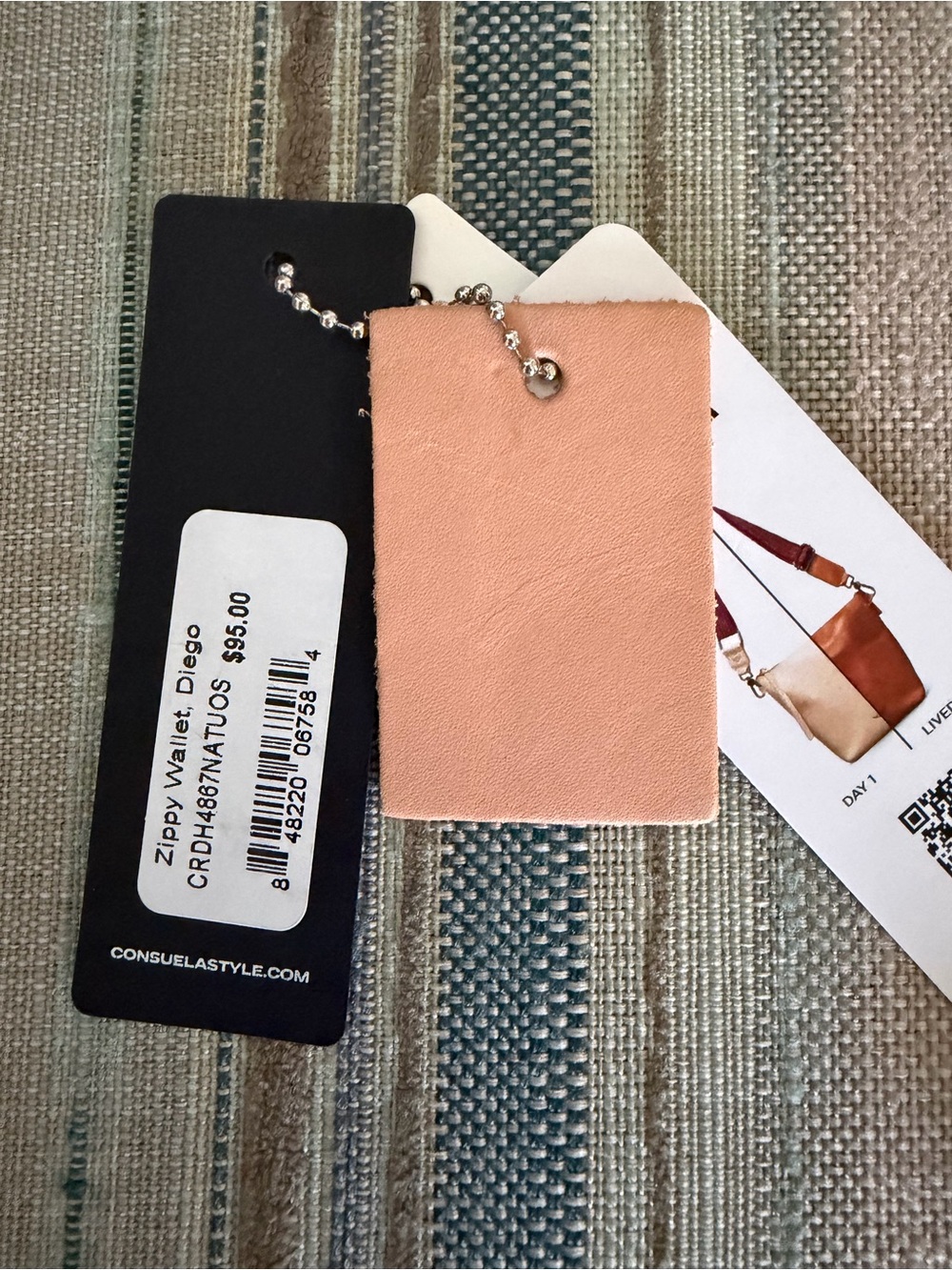Consuela Diego-Tan Leather Zippy Wallet - Picture 5 of 5